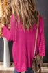 Hollow-out Knit Kimono Lightweight Cardigan